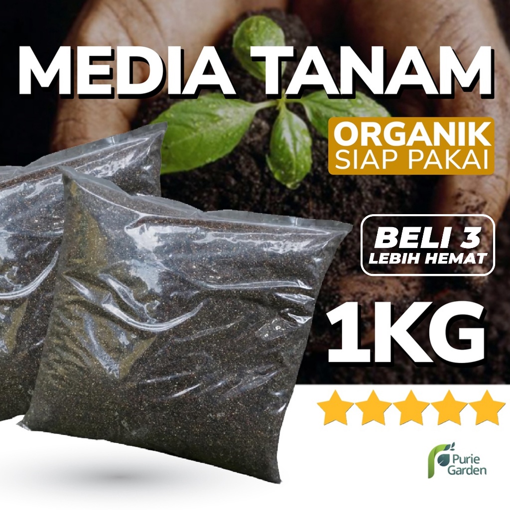 Jual Media Tanam Organik Siap Pakai Tanaman Subur 1Kg PG SBY Shopee