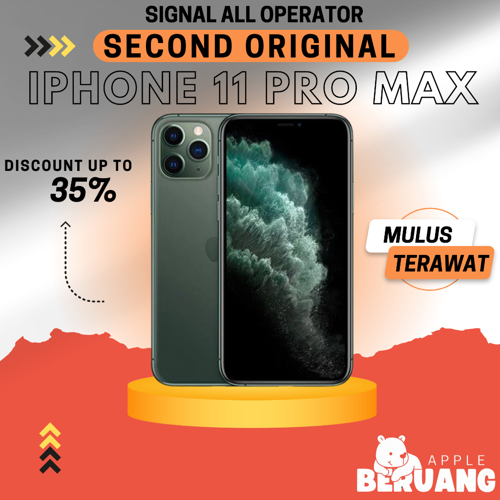 Jual IPHONE 11 PRO MAX 64GB 256GB 512GB 1TB SECOND ORIGINAL MULUS