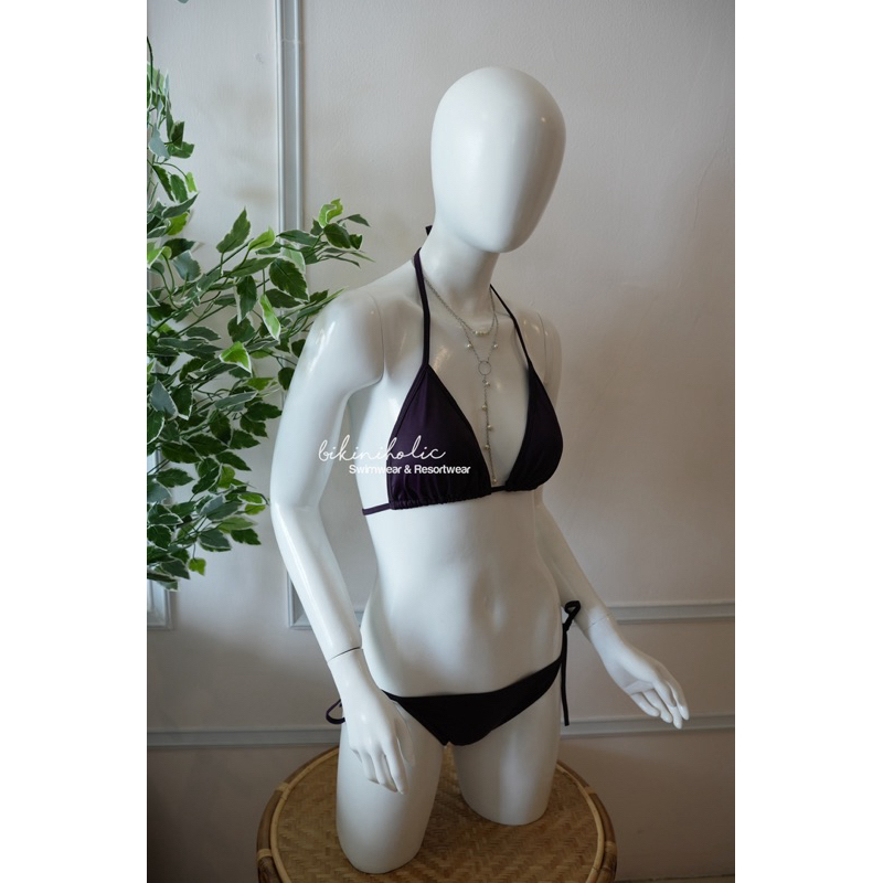 Jual Bikini Holic Bikini Basic Dark Purple Swimwear Bikini