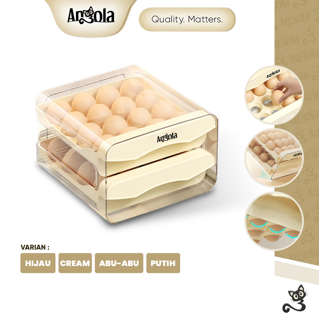 Jual ANGOLA Rak Penyimpanan Telur C28 Egg Storage Wadah Tempat