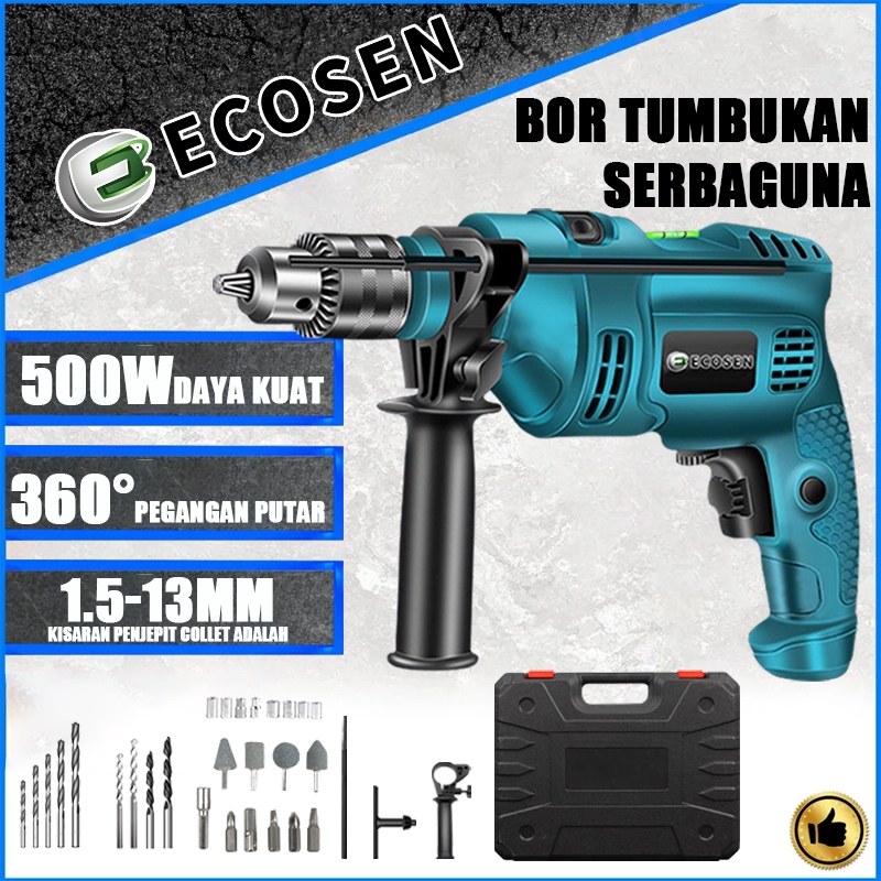 Jual ECOSEN Mesin Bor Listrik13mm Bor Beton Kayu Bolak Balik Electric