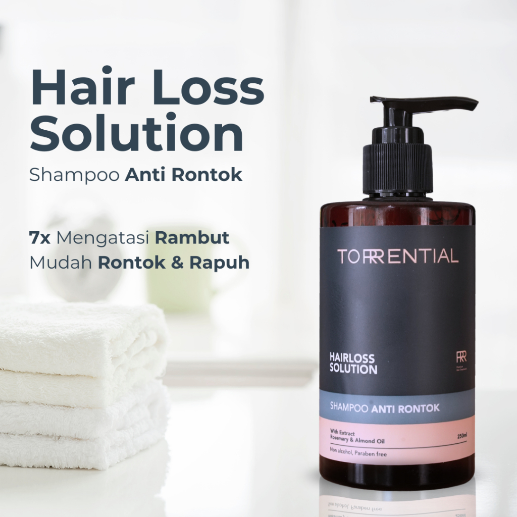 Jual Torrential Hairloss Solution Shampoo Pcs Mencegah Kerontokan