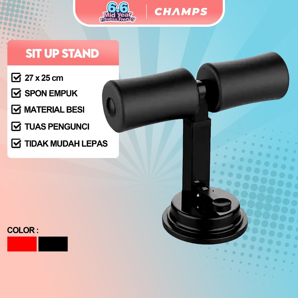 Jual CHAMPS Sit Up Stand Premium Stand Holder Penyangga Penahan