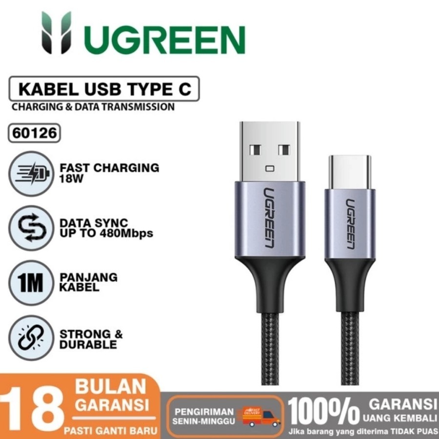 Jual Ugreen Kabel Data Charger Type C 3A QC 3 0 Qualcomm Fast Charging