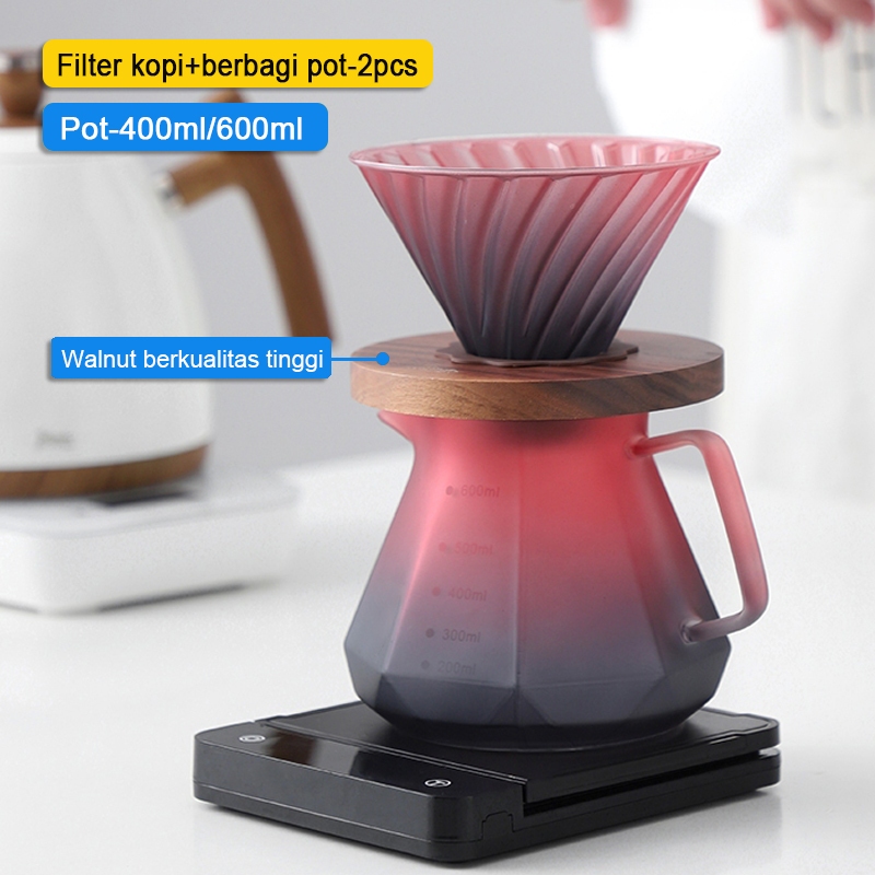 Jual Coffee Dripper Set Coffee Filter Dripper V60 Coffee Server Driper