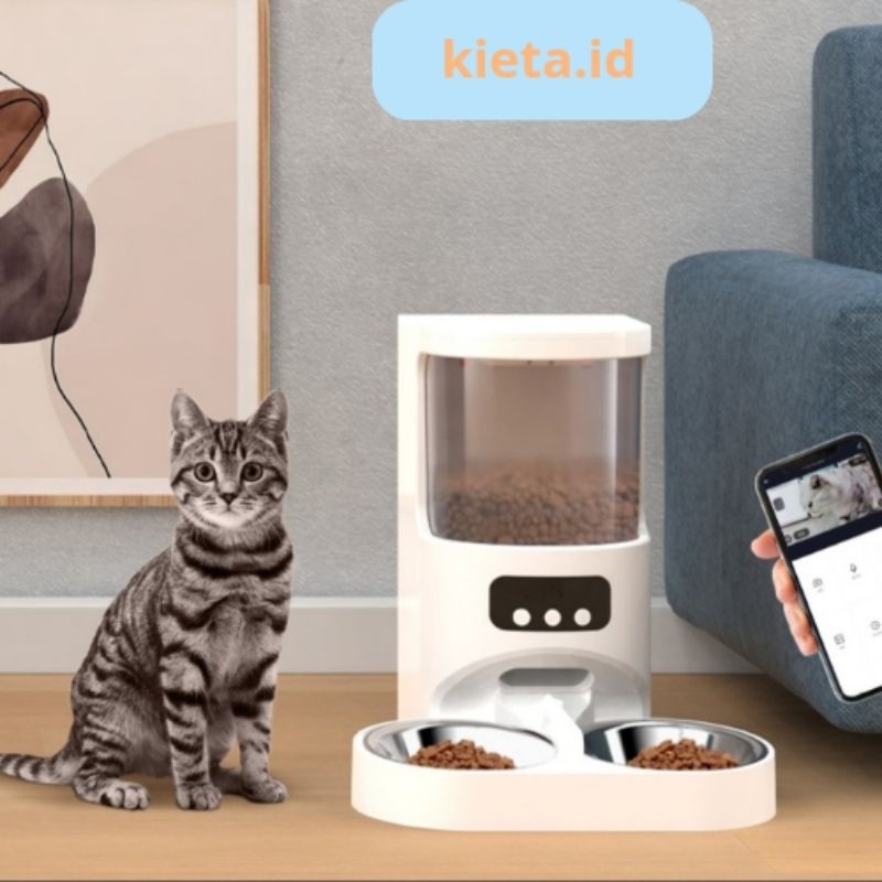 Jual Papifeed Automatic Pet Feeder App Wifi Connect Kontrol Jarak Jauh