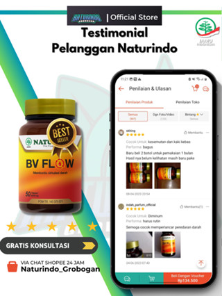 Jual Bv Flow Obat Herbal Pelancar Peredaran Darah Atasi Kolesterol