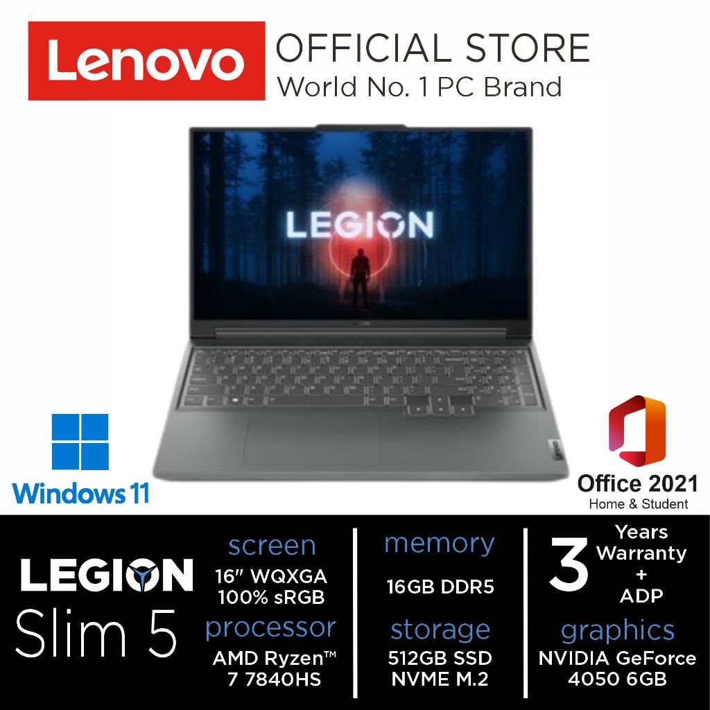 Jual Lenovo Legion Slim Aph Id Storm Grey Amd Ryzen Hs