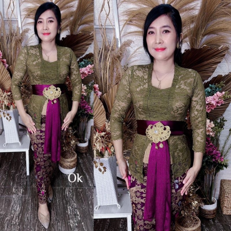 Jual Kebaya Bali BROKAT SOFIA Bed Kebaya Bali Brokat Starit Kebaya