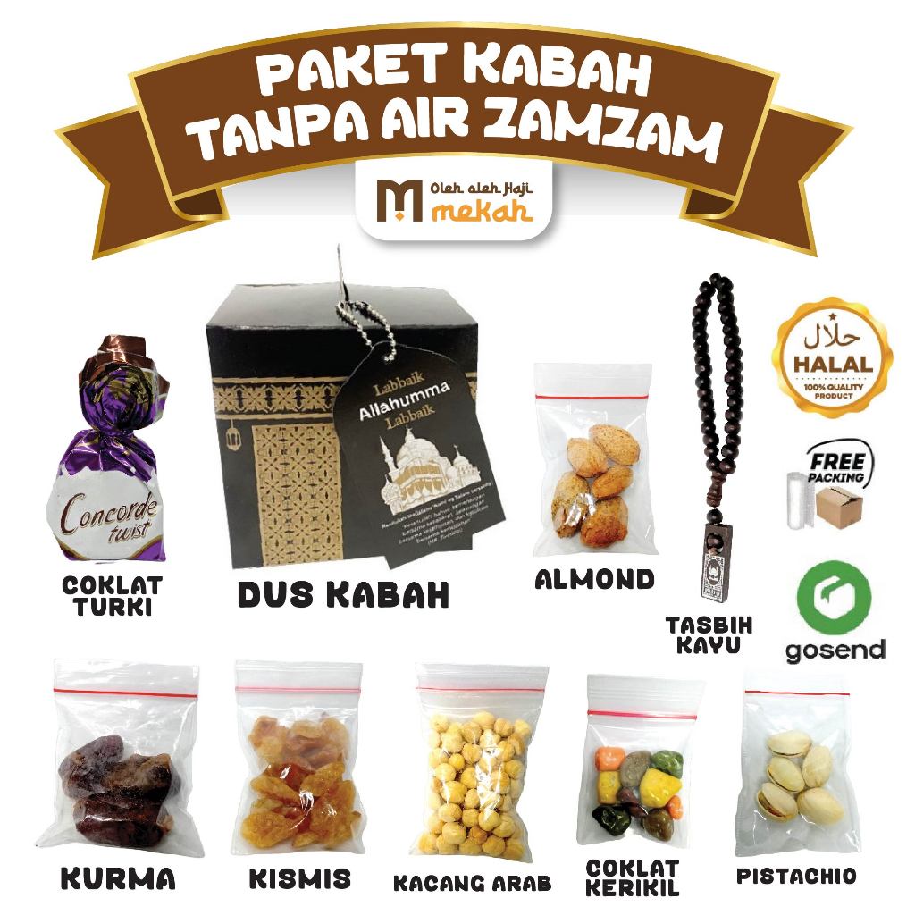 Jual Paket Oleh Oleh Haji Dan Umroh Dus Kabah Tanpa Air Zamzam Dan