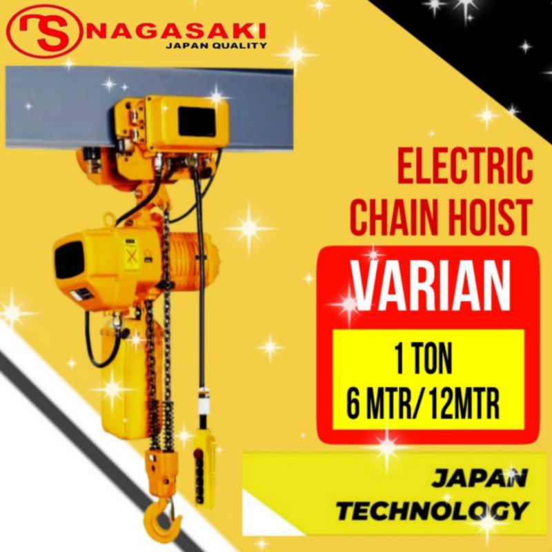 Jual Electric Chain Hoist With Electric Trolly Ton Mtr V Phase