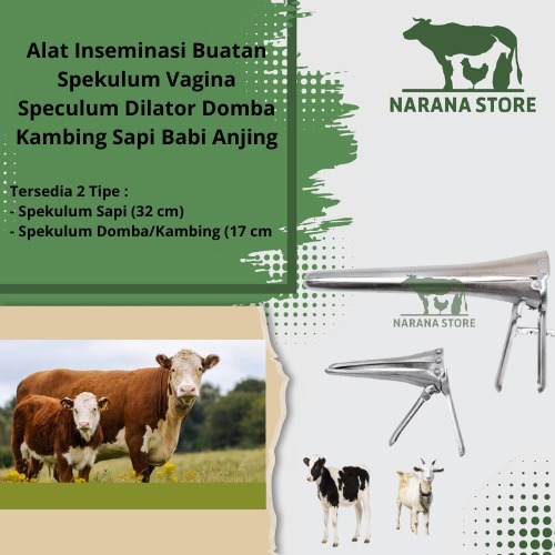 Jual Alat Inseminasi Buatan Spekulum Vagina Dilator Domba Babi Sapi