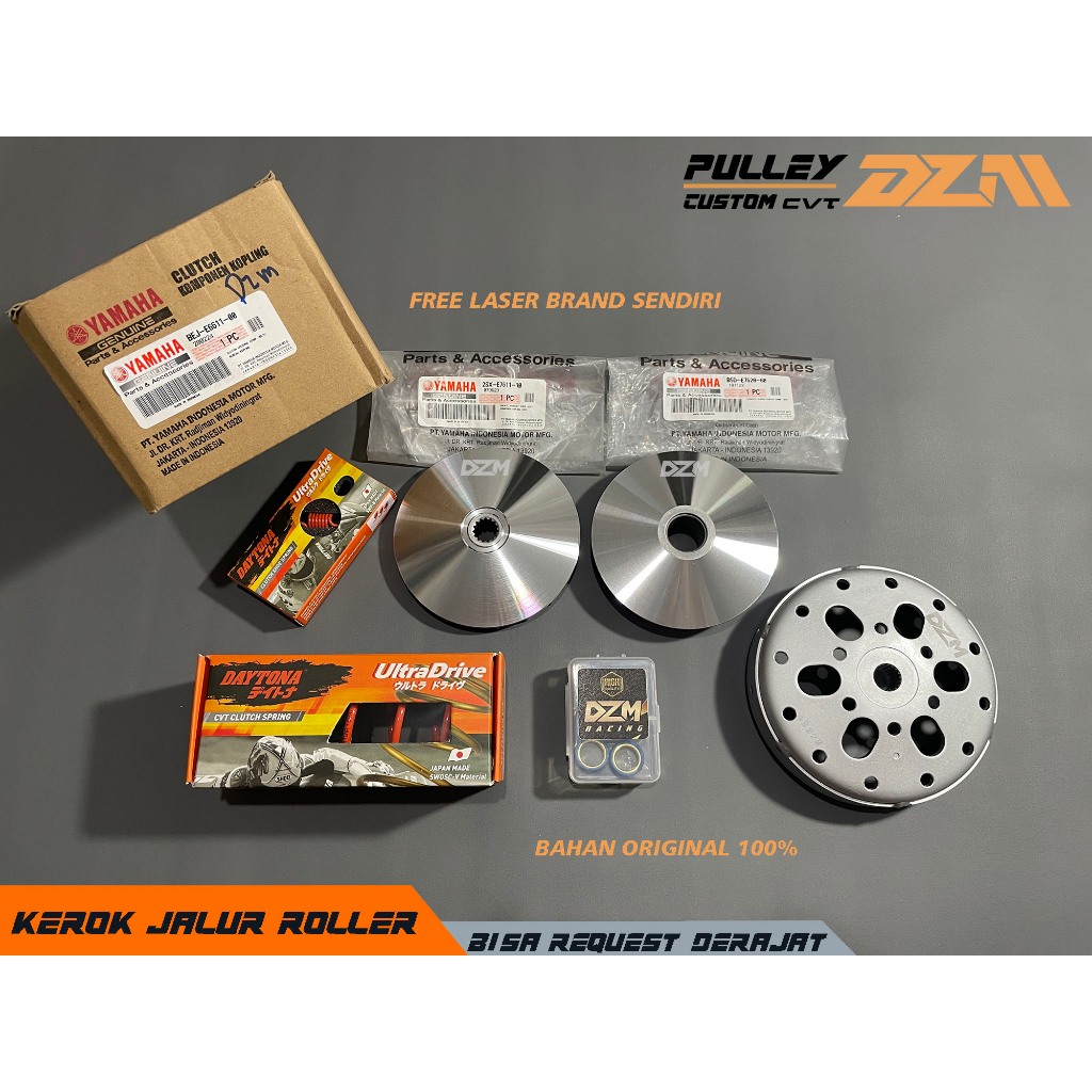 Jual Paket Full Upgrade Cvt Yamaha Fazzio Grand Fillano Pulley