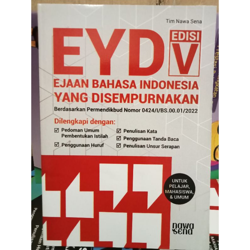 Jual Buku EYD Ejaan Bahasa Indonesia Yang Disempurnakan Edisi V Untuk