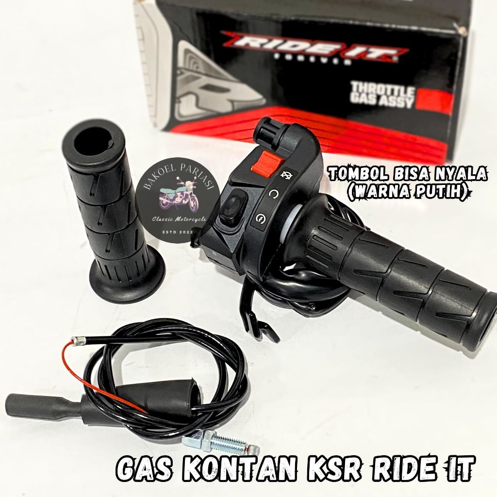 Jual Gas Kontan Ninja Ksr Set Ride It Nyala Lampu Plus Handgrip Kaze