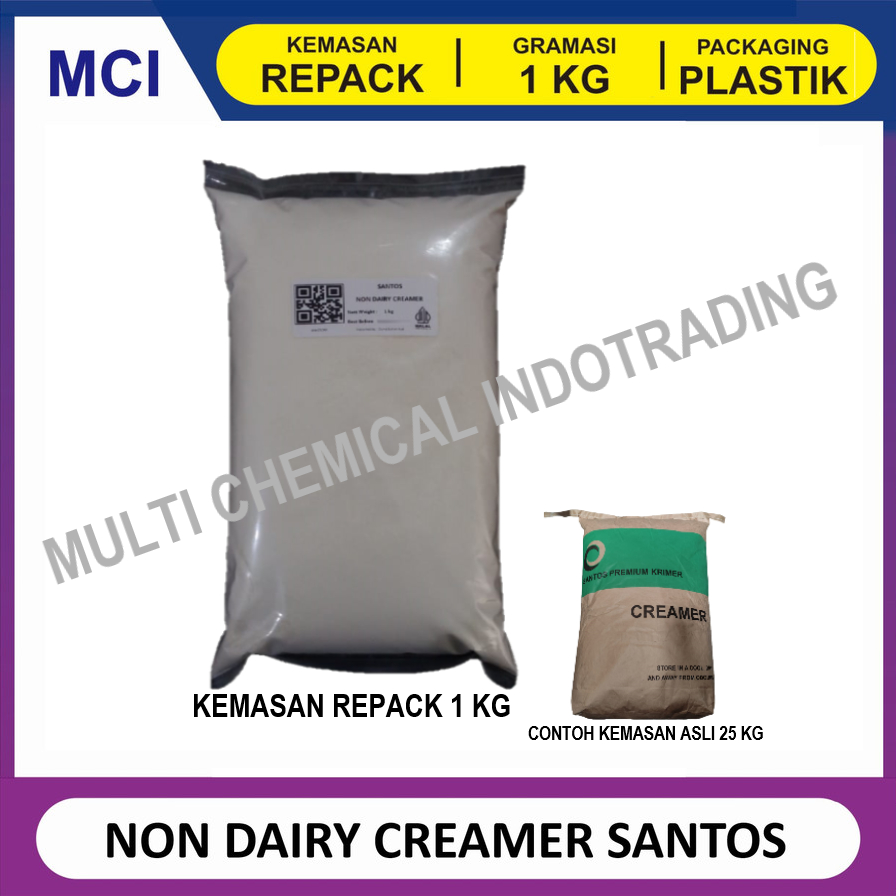 Jual SANTOS NON DAIRY CREAMER NDC SUSU KRIMER SANTOS REPACK 1 KG