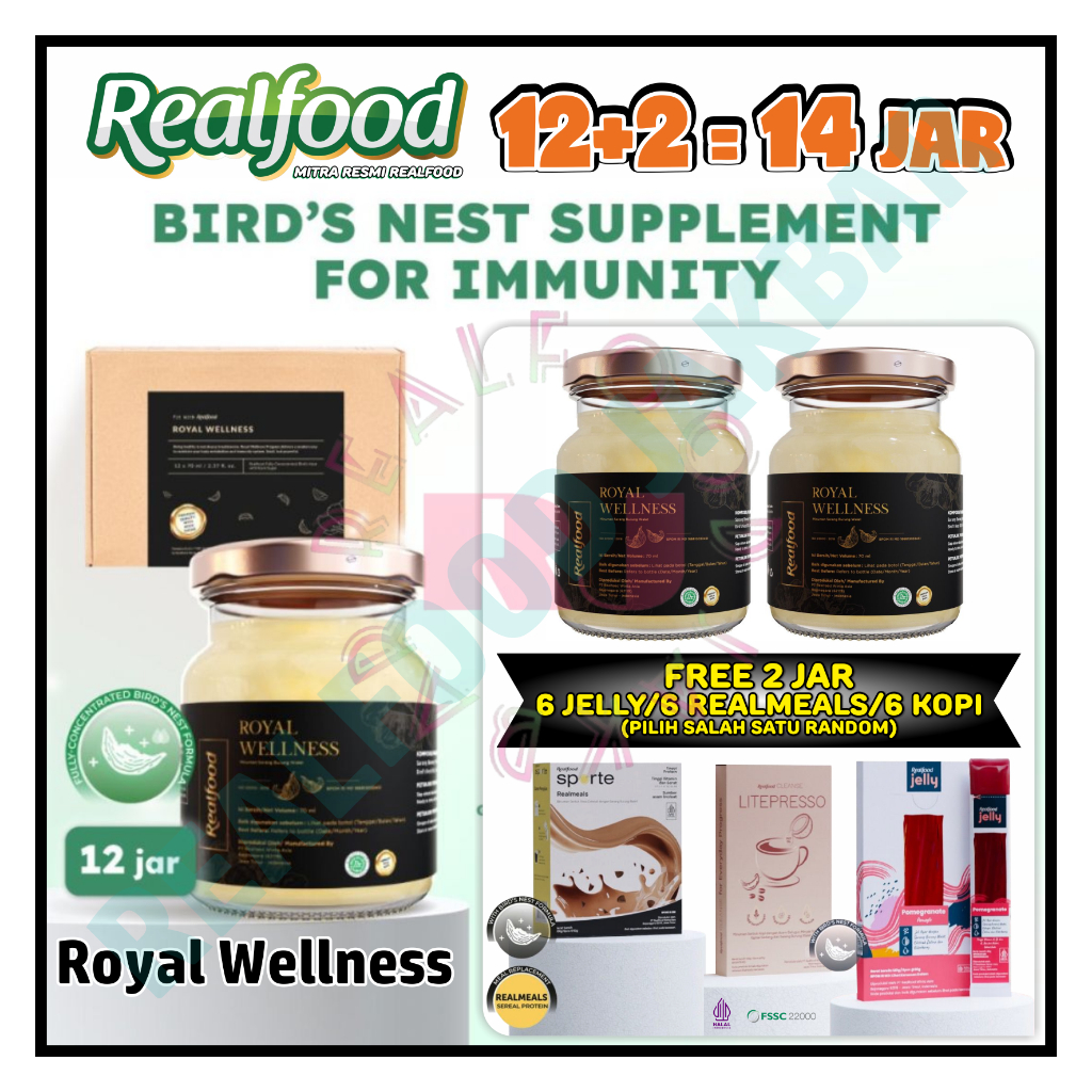 Jual Realfood Royal Wellness 12 Jar Minuman Sarang Burung Walet