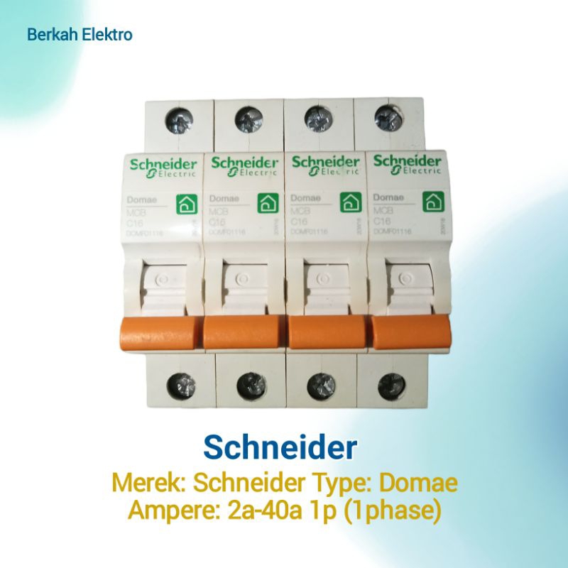 Jual Mcb Schneider Domae A A A A A A A A A P Phase