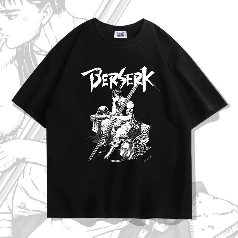 Jual Tshirt Berserk Guts Claymore Anime Manga Otaku Wibu Retro