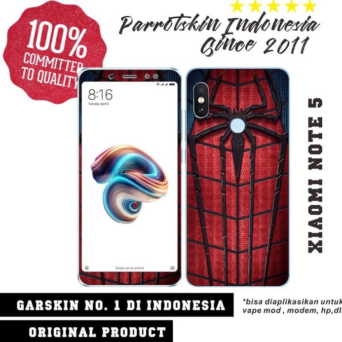 Jual Product Terpopuler Garskin Skin Xiaomi Redmi Note Spiderman Case