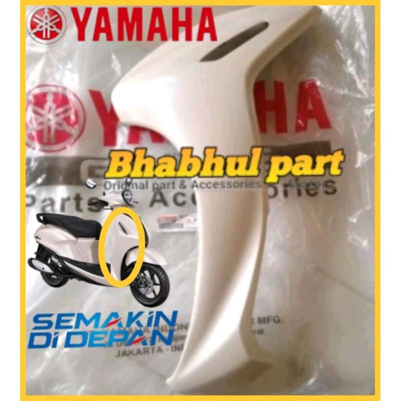 Jual Leg Shied 1 Sayap Body Depan Grand Filano 125 Putih Cream Kiri