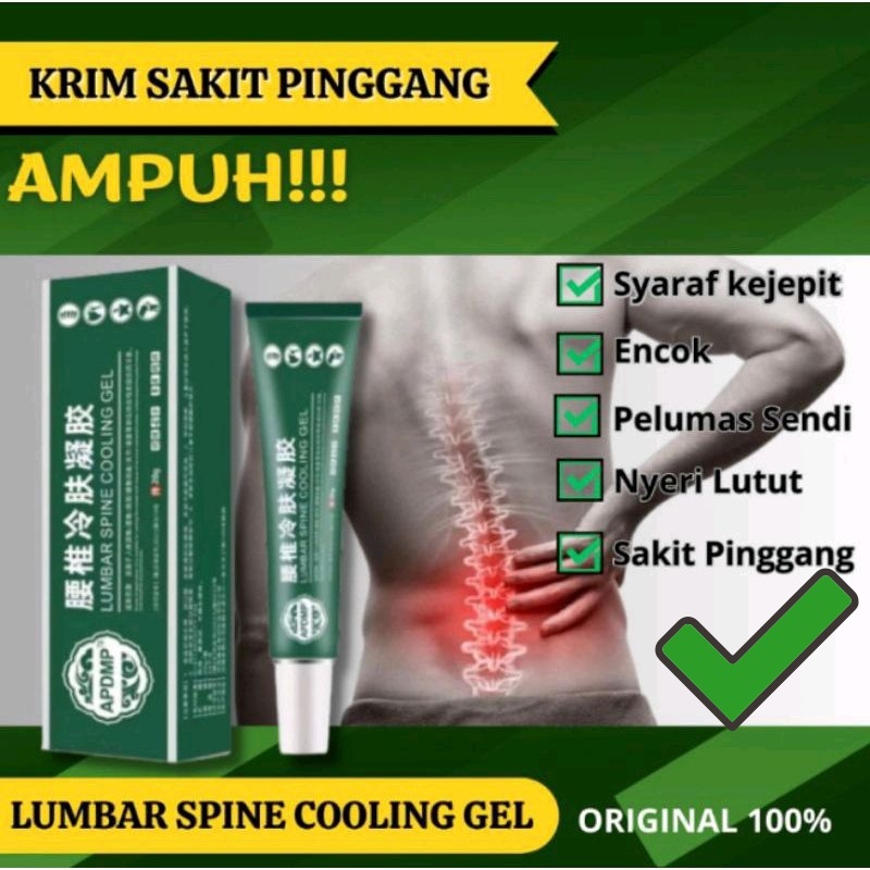 Jual Apdmp Lumbar Spine Cooling Gel G Krim Pereda Nyeri Shopee