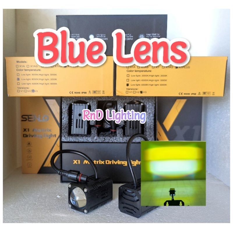 Jual Senlo X Plus Blue Lens W Premium Lampu Led Laser Tembak Matrix