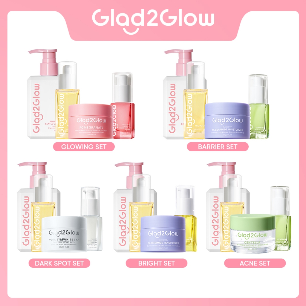 Jual Pre Orderglad Glow Pcs Bundle In Paket Skincare Moisturizer