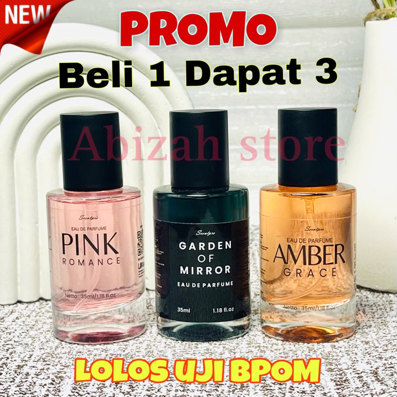 Jual PAKET 3 PARFUM MINISO AMBER GRACE PINK ROMANCE GARDEN OF MIRROR