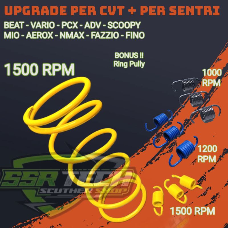 Jual UPGRADE PER CVT 1500 RPM PER SENTRI KAMPAS OTOMATIS GANDA RACING