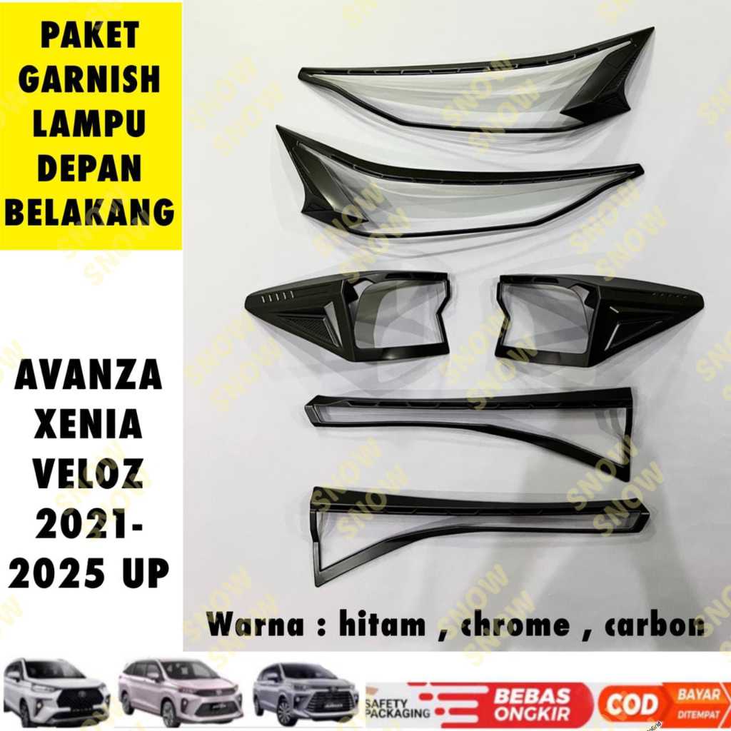 Jual Paket Garnish Lampu Depan Belakang All New Veloz