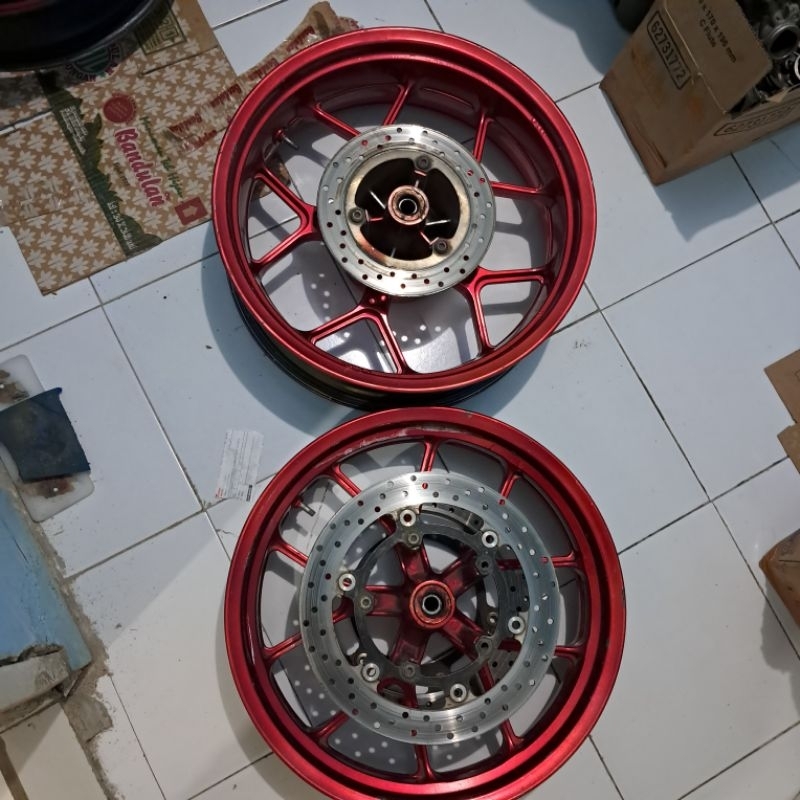 Jual Velg Vrossi R25 Tapak Lebar 3 5 5 5 Double Disc Fullset Shopee