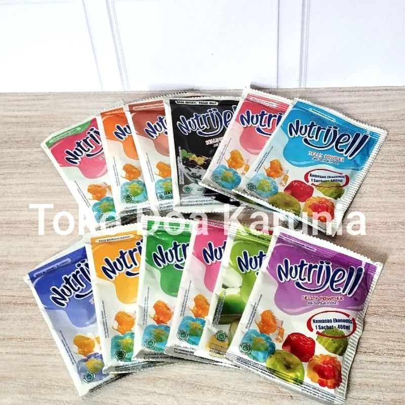 Jual NUTRIJELL SACHET Nutrijell Buah Nutrijell Plain 10gr Nutrijell