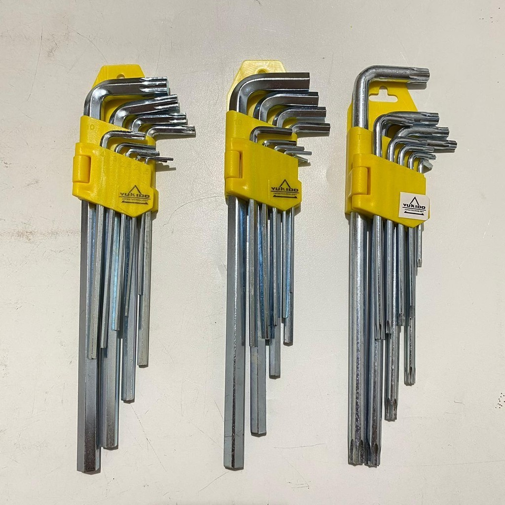 Jual Kunci L Set 9 Pcs Hex Set Key By Tekiro Shopee Indonesia