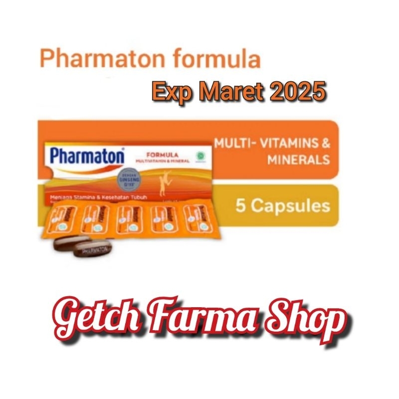 Jual Pharmaton Formula Strip Kapsul Multivitamin Dan Mineral