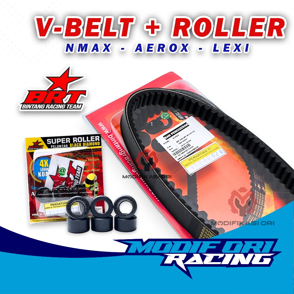 Jual V Belt Vanbelt BRT Roller Set Nmax New Aerox Lexi Vbelt BRT Nmax