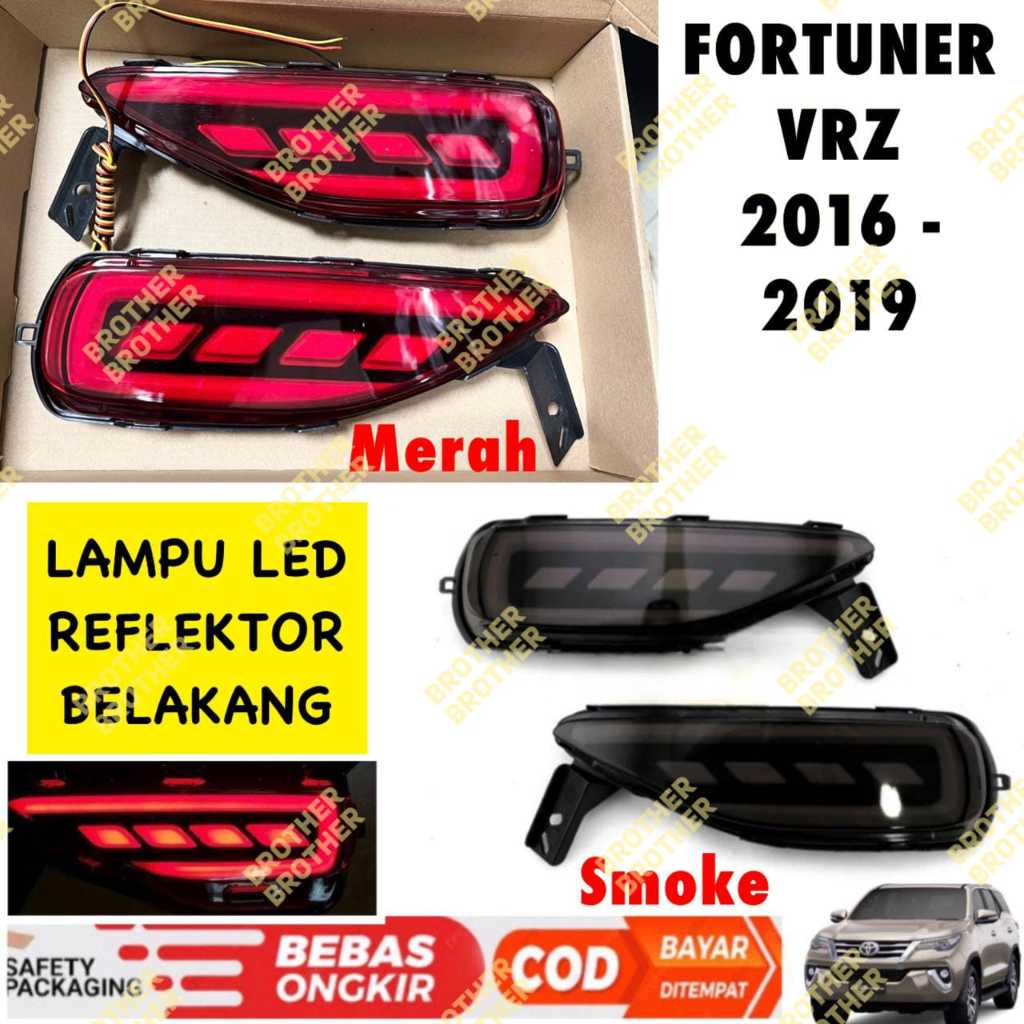 Jual Reflektor Bumper Belakang Lampu All New Fortuner VRZ 2016 2018