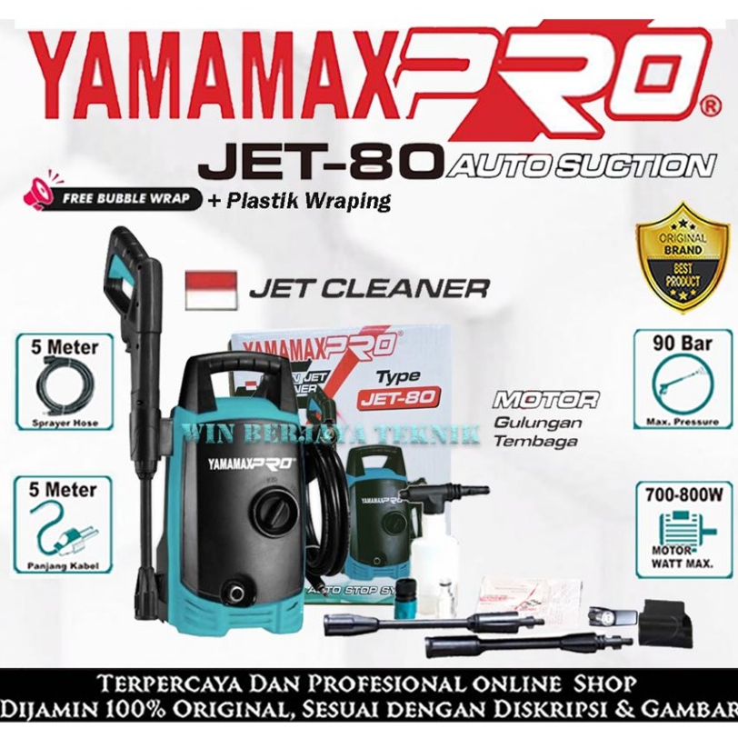 Jual YAMAMAX PRO JET 80 Mesin Steam Cuci Motor Mobil Karpet AC Jet