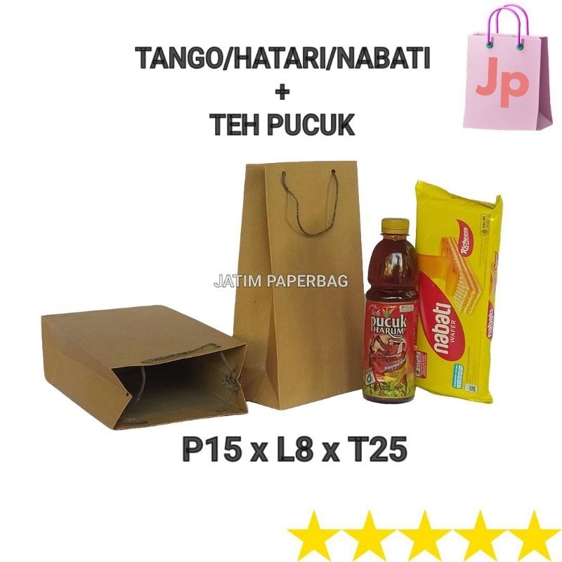 Jual Paperbag Wafer Hatari Polos Coklat Uk X X Tas Hajatan Tas