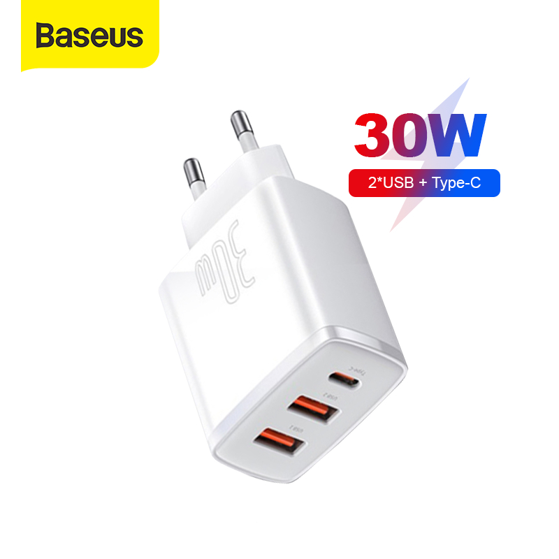 Jual Baseus Kepala Charger Quick Charging Type C Dual Usb W Pd Fast