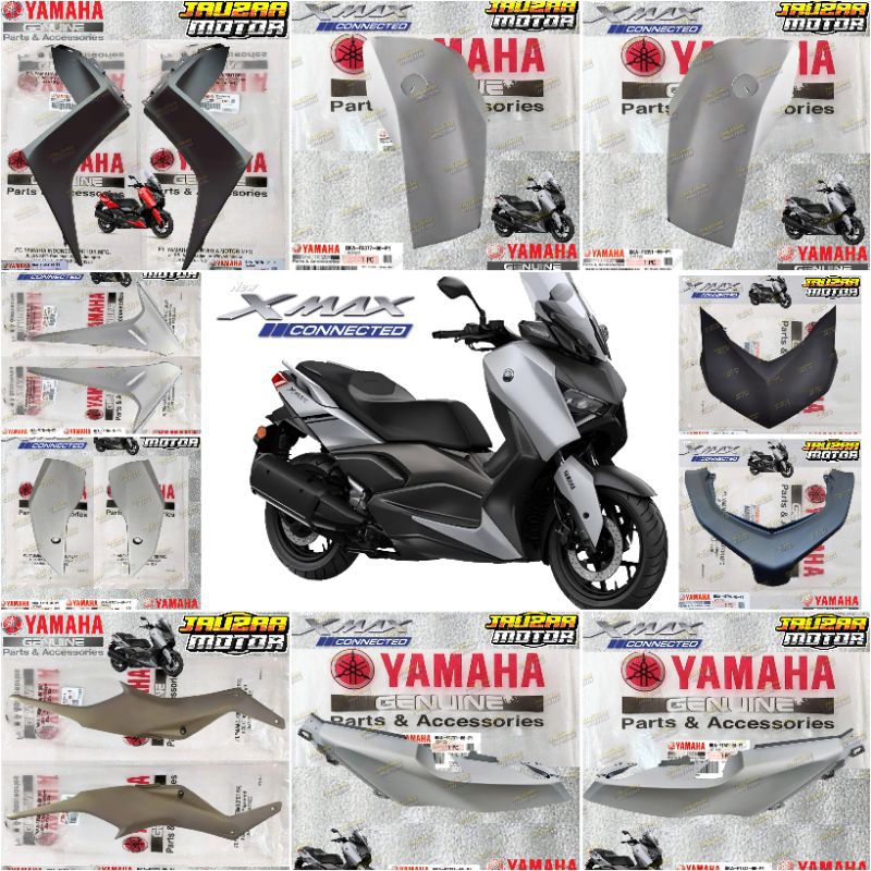 Jual Cover Body Halus Full All New Xmax V Abu Doff Connected