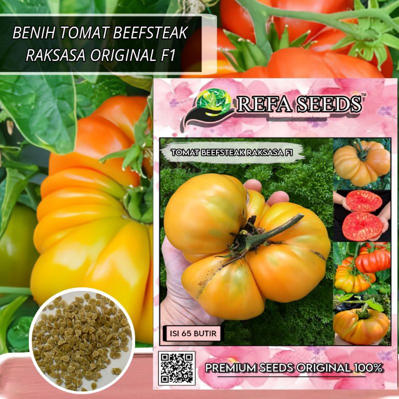 Jual 1 Pack 250 Butir Benih Tomat Raksasa Beefsteak Original 100