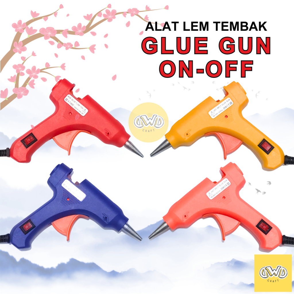 Jual Alat Lem Tembak Pistol Lem Tembak Hot Melt Glue Gun Watt