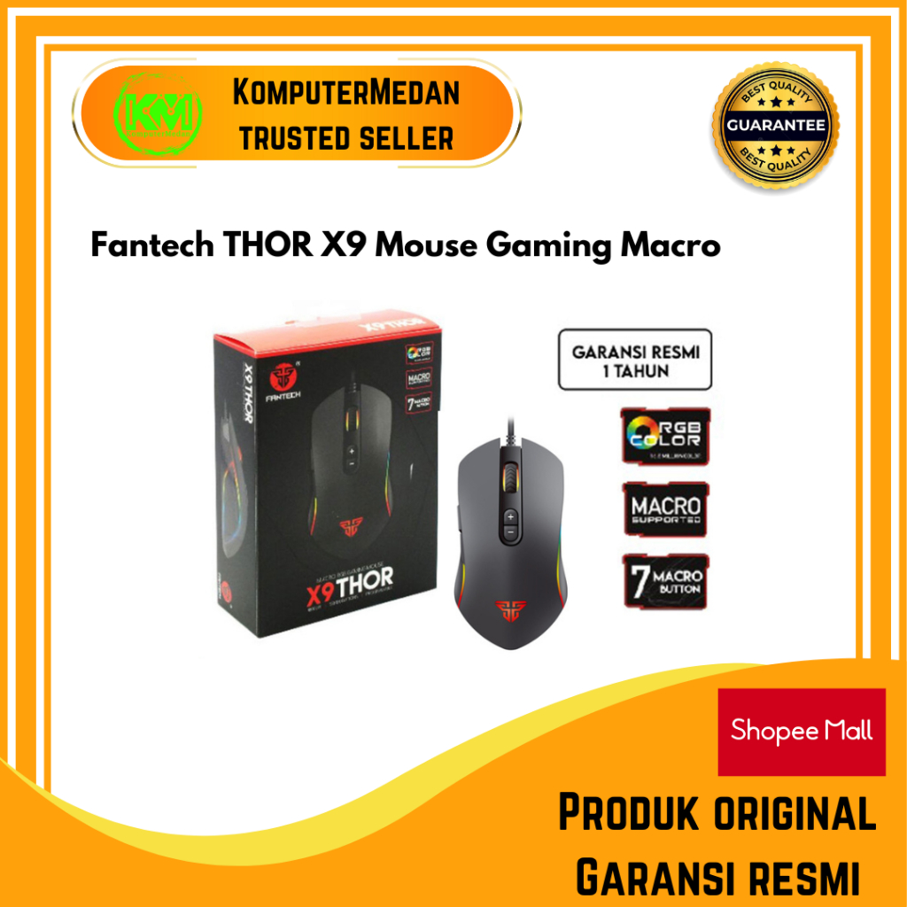 Jual Fantech THOR X9 Mouse Gaming Macro Shopee Indonesia