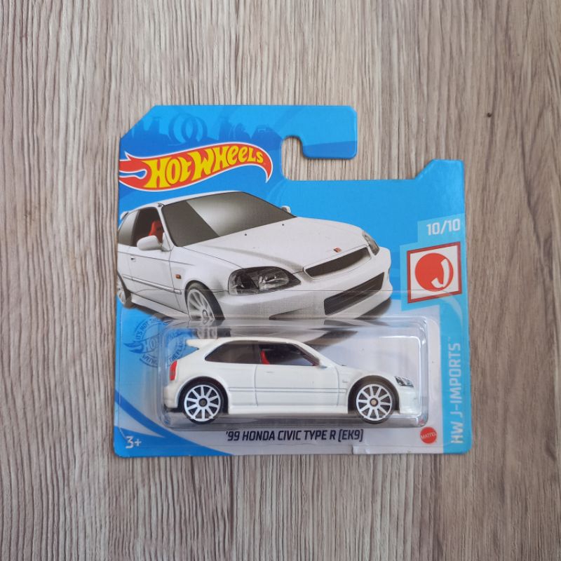Jual Hot Wheels Honda Civic Type R Ek9 Putih Short Card Sc Shopee