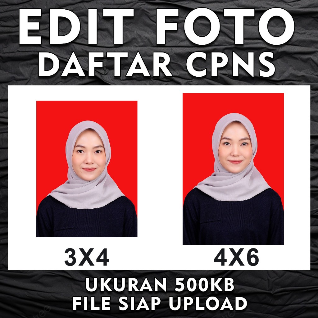 Jual Edit Foto Cpns Pas Foto Cpns Edit Pas Foto Edit Background