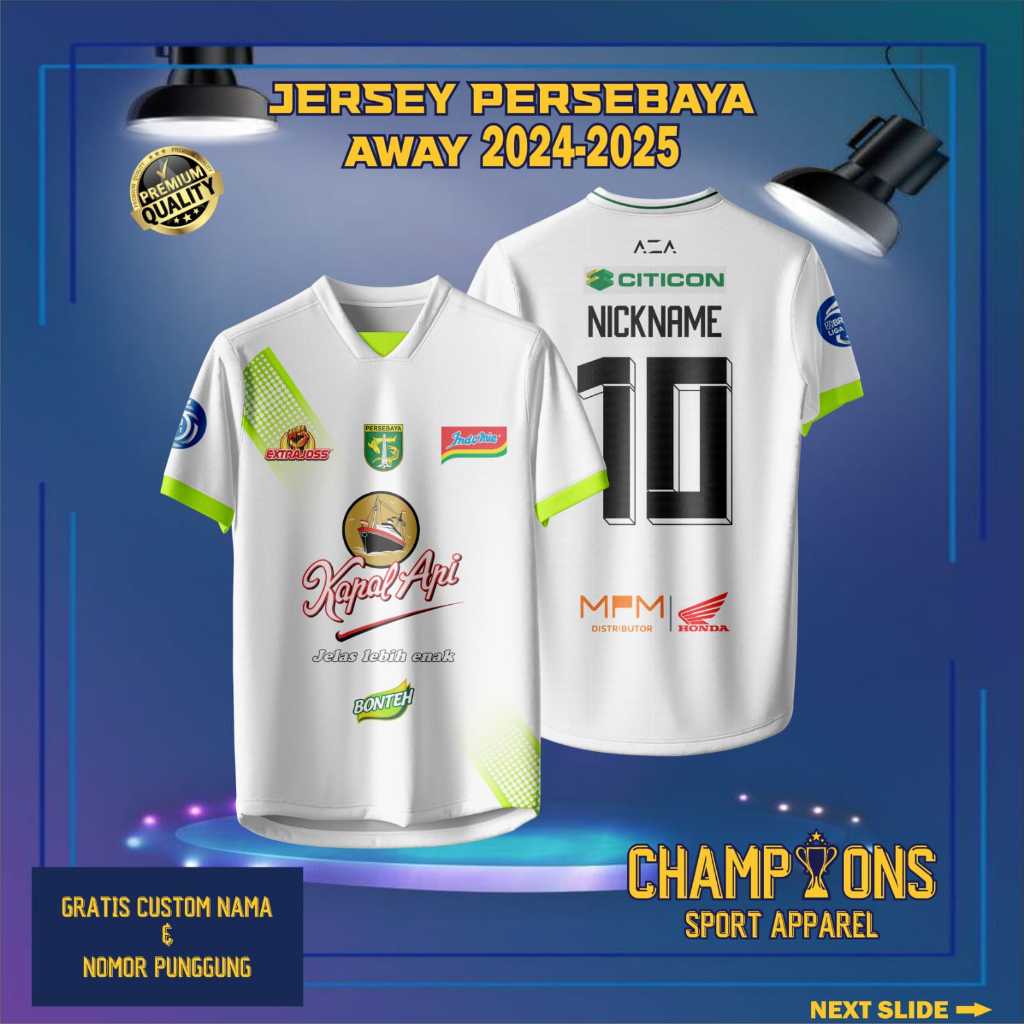 Jual Jersey Klub Persebaya Surabaya Away Bri Liga