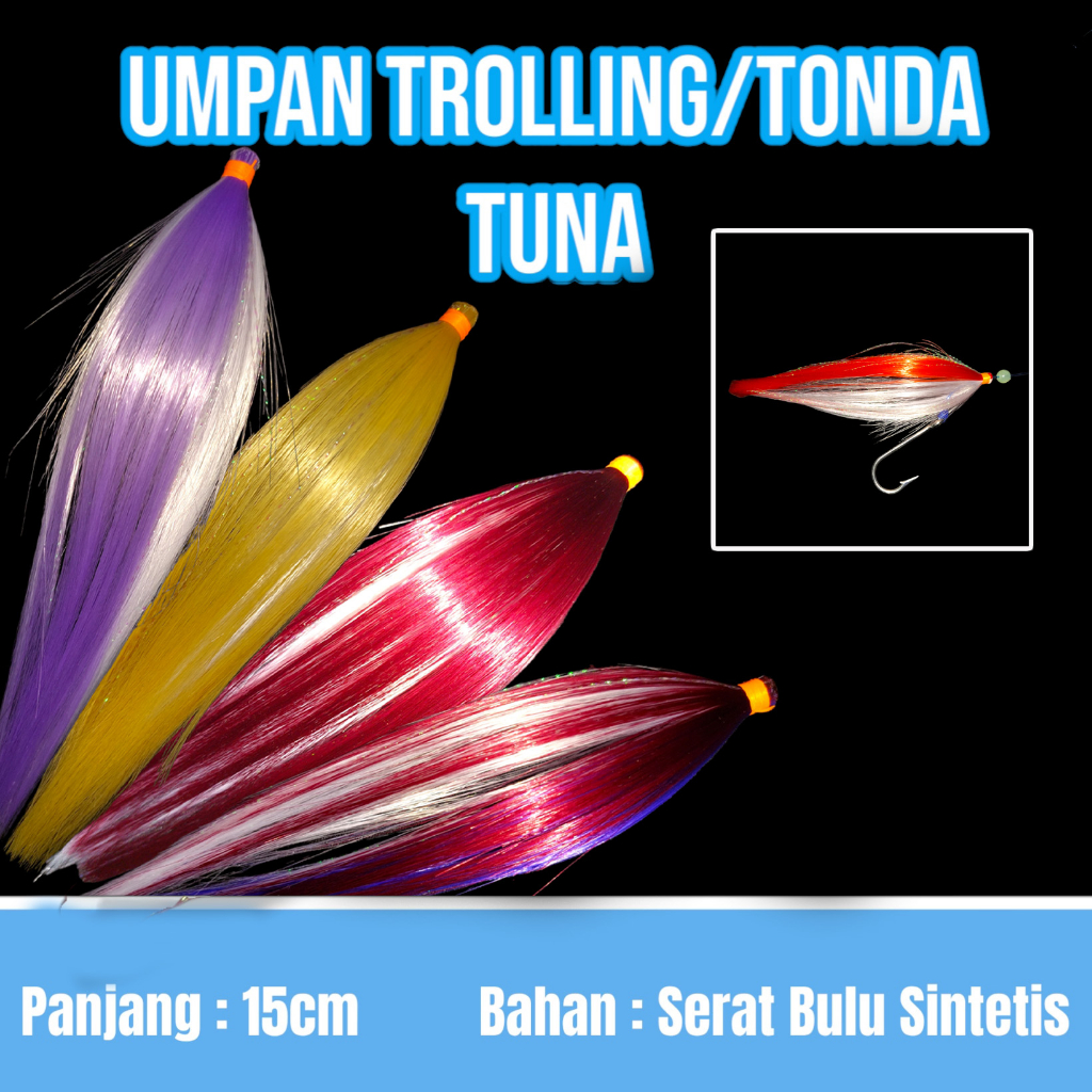 Jual Baruna Umpan Bulu Pancing Troling Atau Tonda Ikan Tuna Jumbo