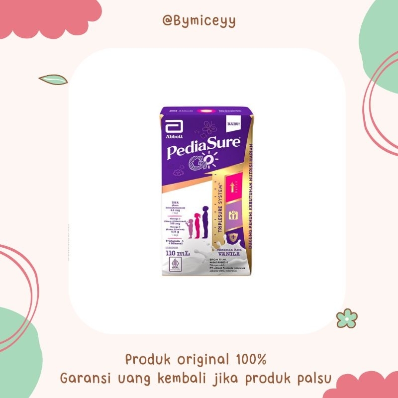 Jual Pediasure Go Susu UHT Vanilla Cokelat 110ml Shopee Indonesia