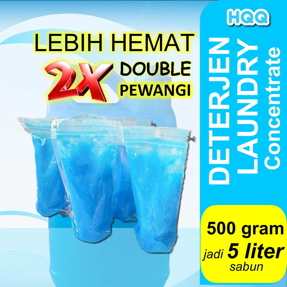 Jual HQQ BIANG SABUN LAUNDRY DOUBLE PEWANGI 500gr U MENJADI SABUN